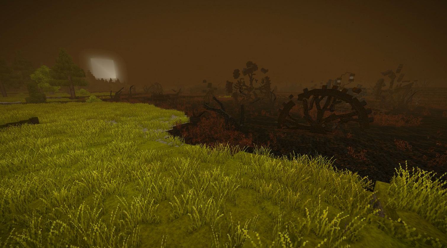 A desolate landscape in Vintage Story